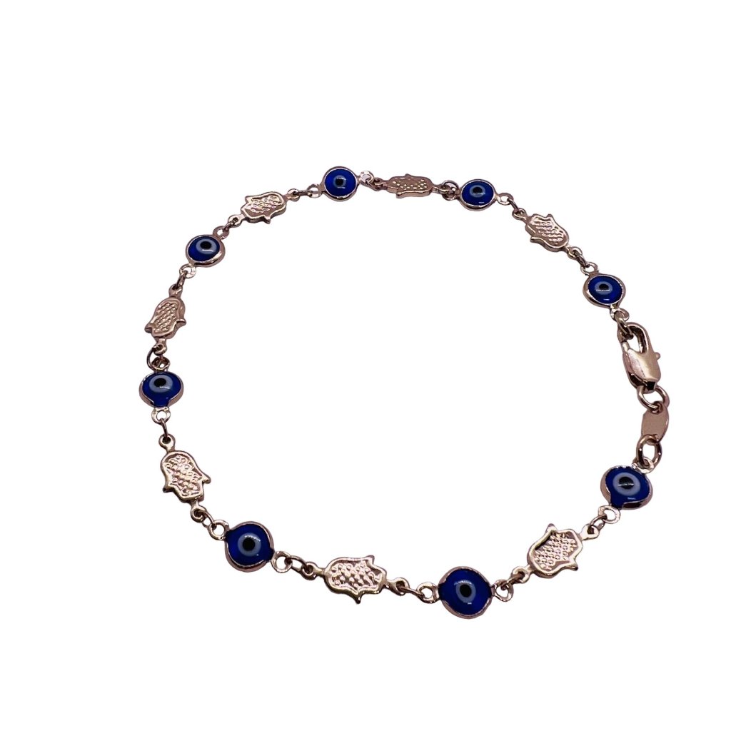 Hamsa Hand And Evil Eye Anklet - A Symbol Of Protection